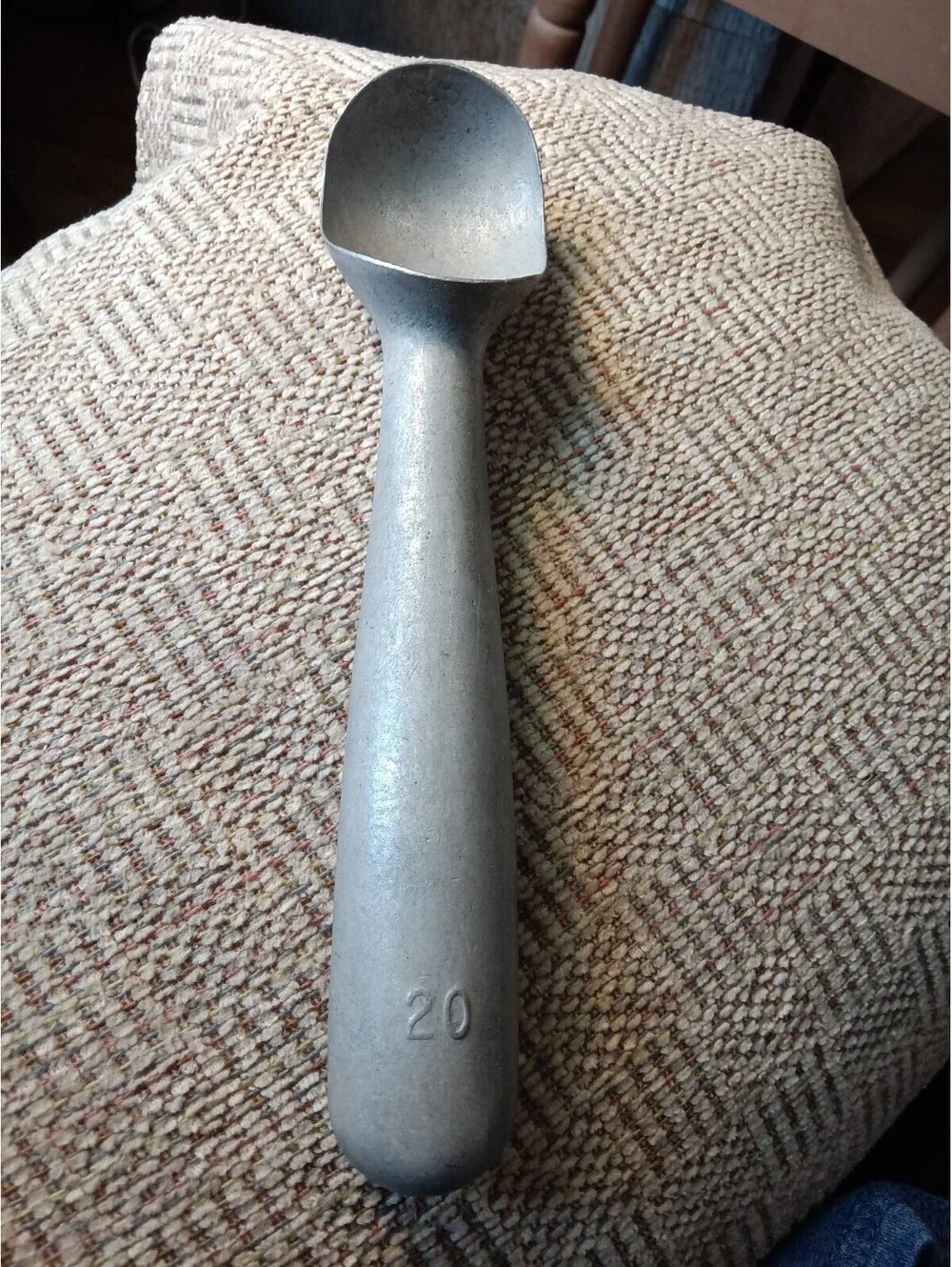 Vintage Nuroll Size 8 Ice Cream Scoop Cast Aluminum Toledo Ohio Pat 1937 Mid 20